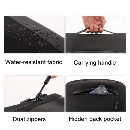 Cwatcun D123 Medium Multifunctional Photography Storage Pack Data Camera Digital Bag(Black) by buy2fix