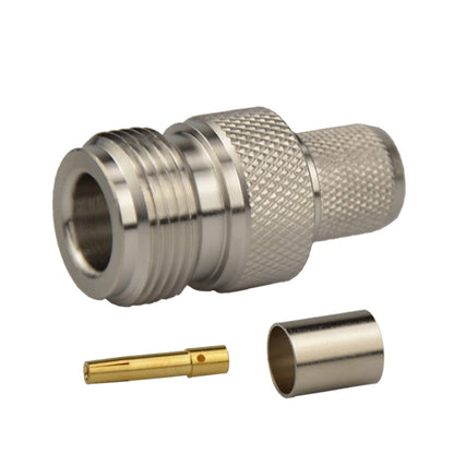 N Female Jack Crimp Connector For LMR400 / Belden 9913 / RG8 Cable by buy2fix