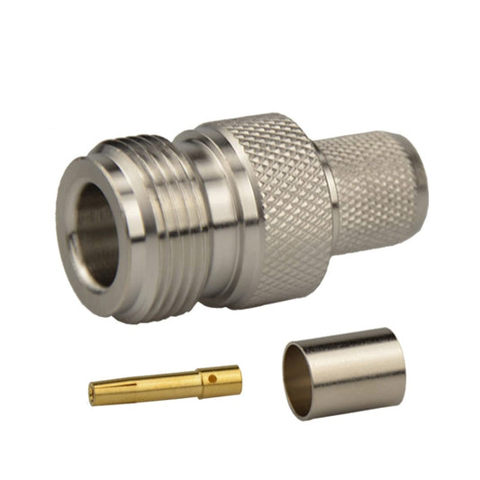 N Female Jack Crimp Connector For LMR400 / Belden 9913 / RG8 Cable by buy2fix