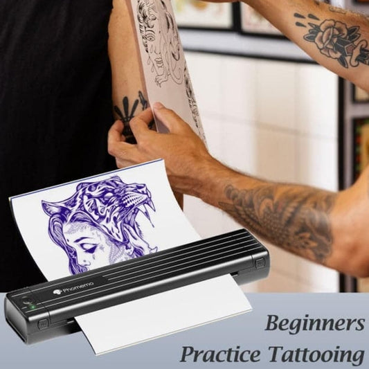 Phomemo TP83-BK Wireless Tattoo Stencil Printer With 10pcs Transfer Paper(Black) - Receipt Printers by Phomemo | Online Shopping UK | buy2fix