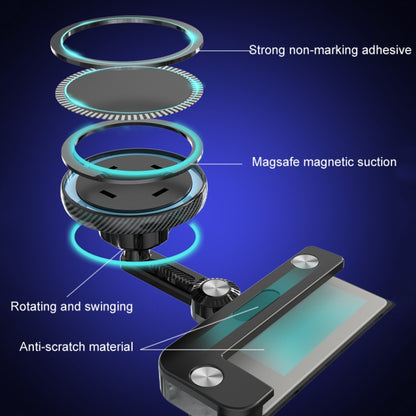 For Tesla Model 3/Y Car Magnetic Phone Holder Rotatable Car Navigation Mount, Style: Square by buy2fix