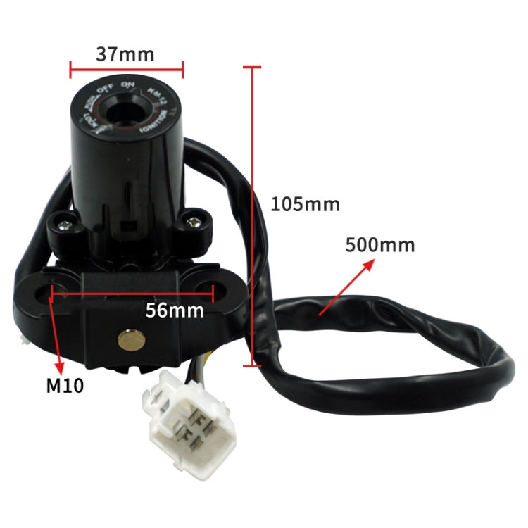 For Kawasaki ZX-6R/Z1000 Lock Ignition Fuel Tank Cap Set by buy2fix