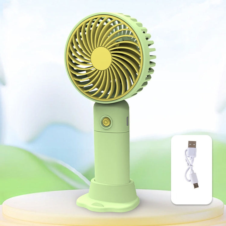 Desktop USB Charging Small Fan Portable Cell Phone Holder Handheld Fan(Green) by buy2fix