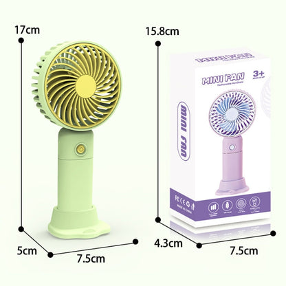 Desktop USB Charging Small Fan Portable Cell Phone Holder Handheld Fan(Green) by buy2fix