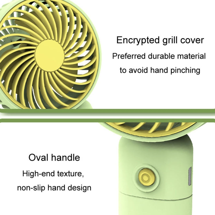 Desktop USB Charging Small Fan Portable Cell Phone Holder Handheld Fan(Green) by buy2fix