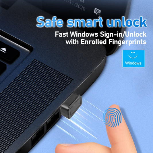 Windows Hello Fingerprint Reader Security Key for Windows 10 / 11(Black) by buy2fix