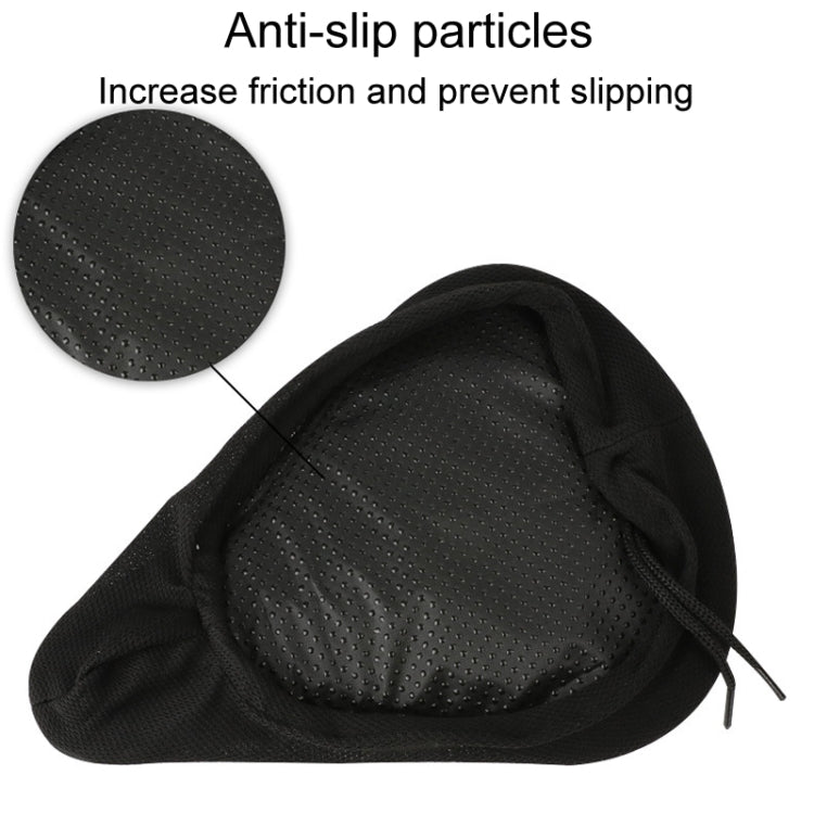 Mountain Bike Silicone Saddle Cover Cycling Stereo Saddle Gear(Black) - Bicycle Saddle by buy2fix | Online Shopping UK | buy2fix