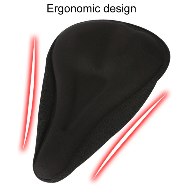 Mountain Bike Silicone Saddle Cover Cycling Stereo Saddle Gear(Black) - Bicycle Saddle by buy2fix | Online Shopping UK | buy2fix
