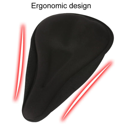 Mountain Bike Silicone Saddle Cover Cycling Stereo Saddle Gear(Black) - Bicycle Saddle by buy2fix | Online Shopping UK | buy2fix