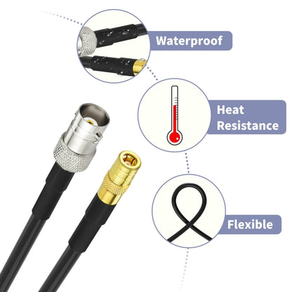 20cm BNC Female To SMB Male RG174 Coaxial Cable by buy2fix