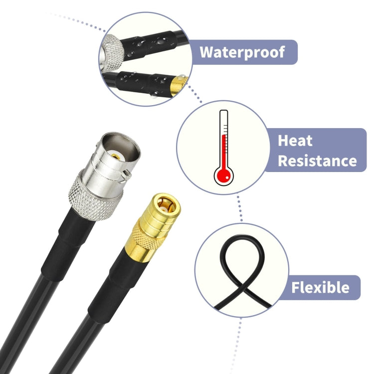 15cm BNC Female To SMB Male RG174 Coaxial Cable by buy2fix