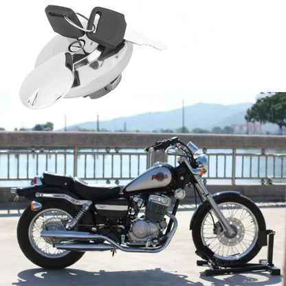 Suitable for Honda CA250 Motorcycle Modified Fuel Tank Cap(Silver) - Theft Protection by buy2fix | Online Shopping UK | buy2fix