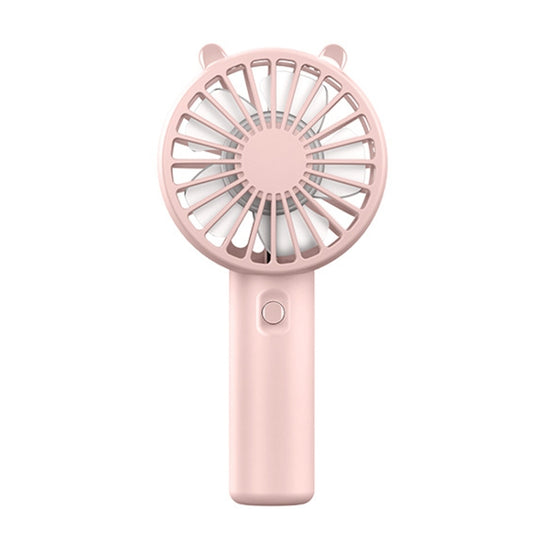 Mini USB Handheld Fan Rechargeable Portable Desktop Phone Holder(Pink)