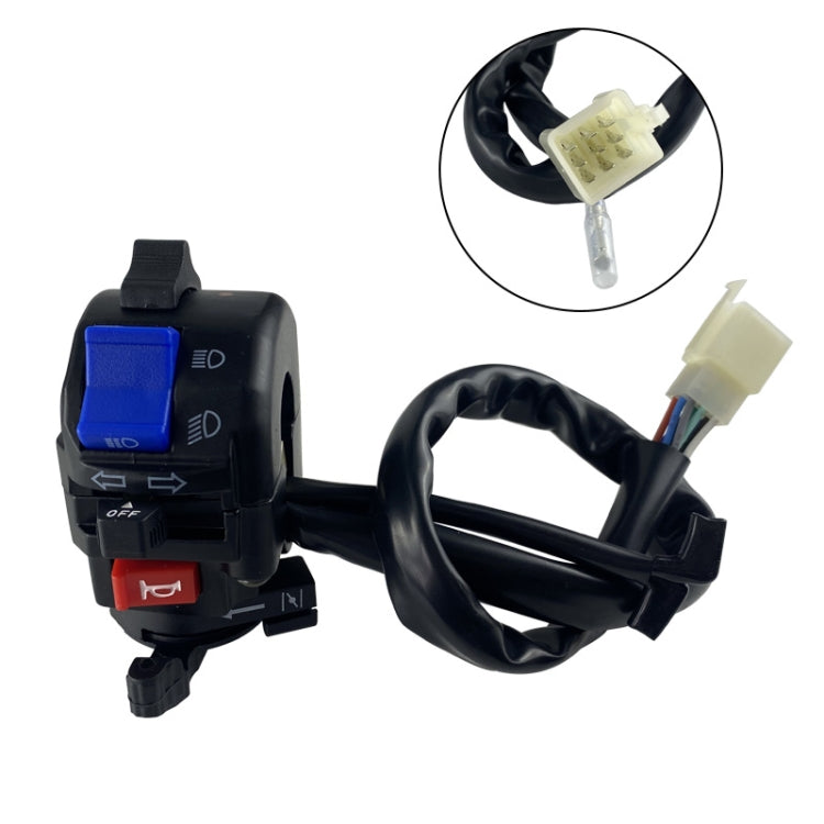 For QJ Storm Taizi 150 Motorcycle Left And Right Handlebar Switch Assembly(Silver) - Grips by buy2fix | Online Shopping UK | buy2fix