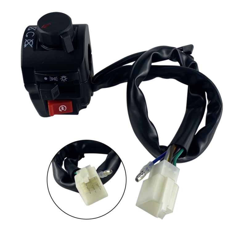 For QJ Storm Taizi 150 Motorcycle Left And Right Handlebar Switch Assembly(Silver) - Grips by buy2fix | Online Shopping UK | buy2fix