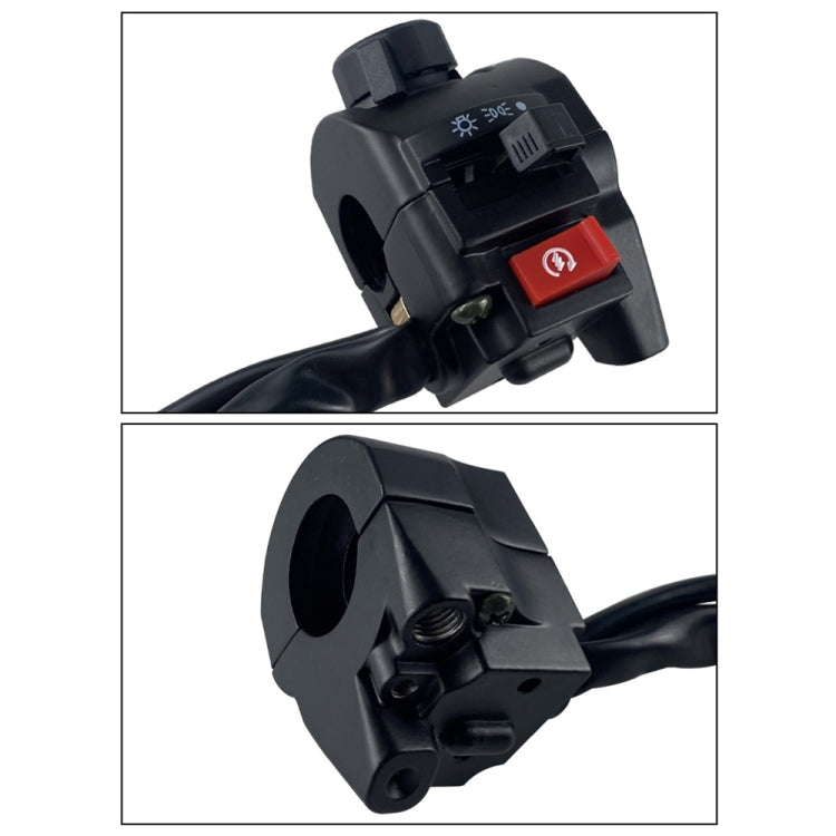 For QJ Storm Taizi 150 Motorcycle Left And Right Handlebar Switch Assembly(Silver) - Grips by buy2fix | Online Shopping UK | buy2fix