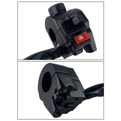 For QJ Storm Taizi 150 Motorcycle Left And Right Handlebar Switch Assembly(Silver) - Grips by buy2fix | Online Shopping UK | buy2fix