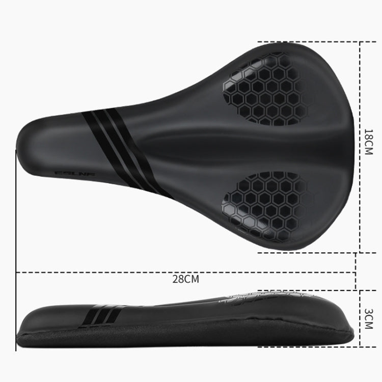 ESLNF Mountain Bike Saddle Cover Cycling Shock Absorbing Saddle Gear, Style: Round Logo - Bicycle Saddle by ESLNF | Online Shopping UK | buy2fix