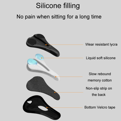 ESLNF Mountain Bike Saddle Cover Cycling Shock Absorbing Saddle Gear, Style: Round Logo - Bicycle Saddle by ESLNF | Online Shopping UK | buy2fix