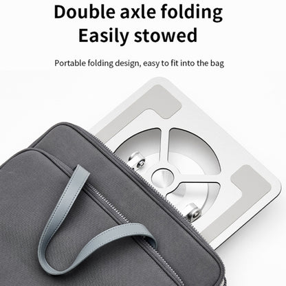 Aluminum Alloy Laptop Stand Notebook Riser with 360 Degree Rotating Base,(Silver) by buy2fix