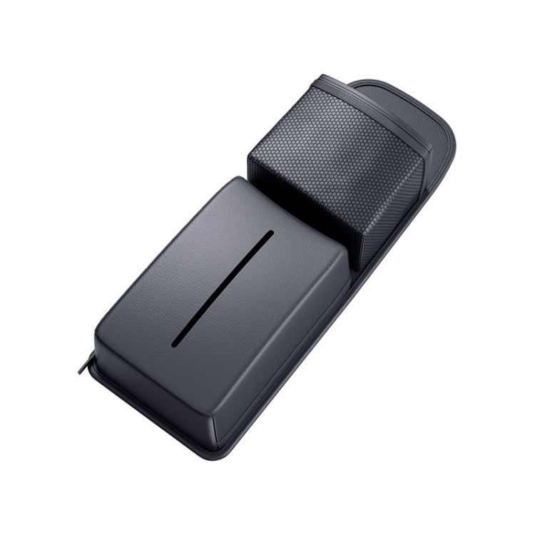 Car Tissue Box Multifunctional Storage Hanging Bag(Black) by buy2fix