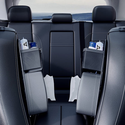 Car Tissue Box Multifunctional Storage Hanging Bag(Black) by buy2fix