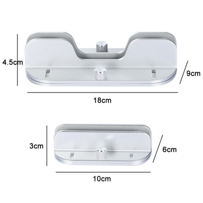 Single Slot Laptop Vertical Storage Stand Aluminum Alloy Adjustable Mobile Phone Tablet Desktop Holder, Size: Small Silver by buy2fix