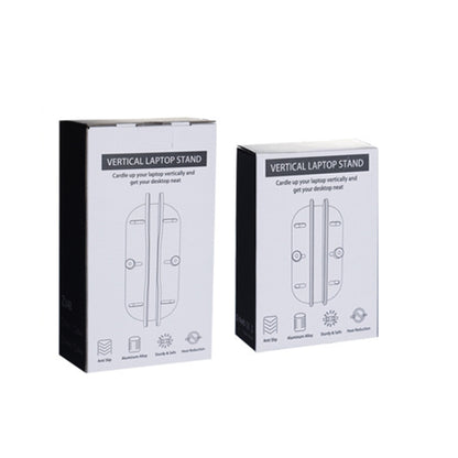 Single Slot Laptop Vertical Storage Stand Aluminum Alloy Adjustable Mobile Phone Tablet Desktop Holder, Size: Small Silver by buy2fix