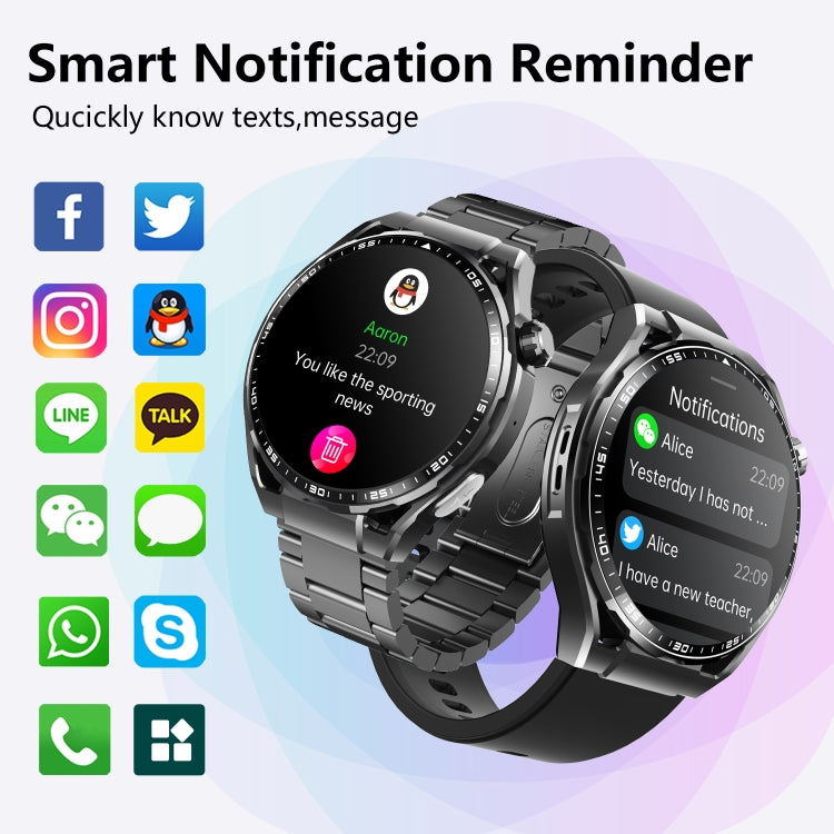 F200 Smart Health Watch ECG Electrocardiogram Blood Sugar Monitoring 1.55 Inch Round Screen, Color: Black Bamboo by buy2fix