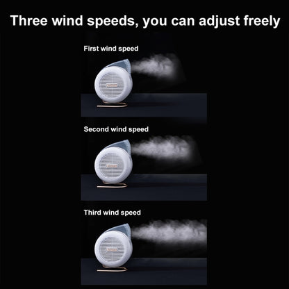 F5 USB Charging Colorful Lighting Effect Desktop Negative Ion Purification Air Fan(White) by buy2fix