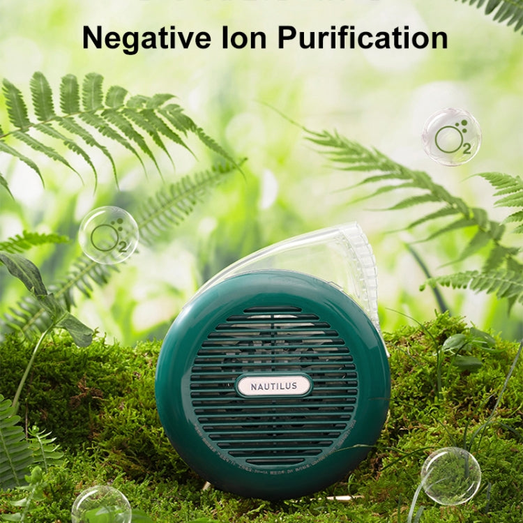 F5 USB Charging Colorful Lighting Effect Desktop Negative Ion Purification Air Fan(White) by buy2fix