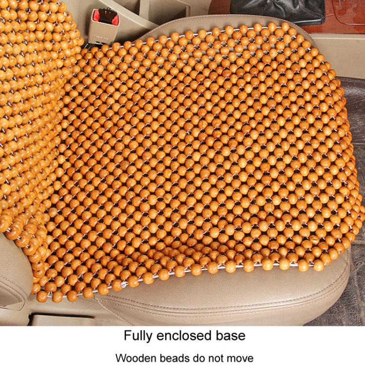 Car Wood Beaded Cushion Universal Car Seat Cover Summer Interior Supply(Red) by buy2fix