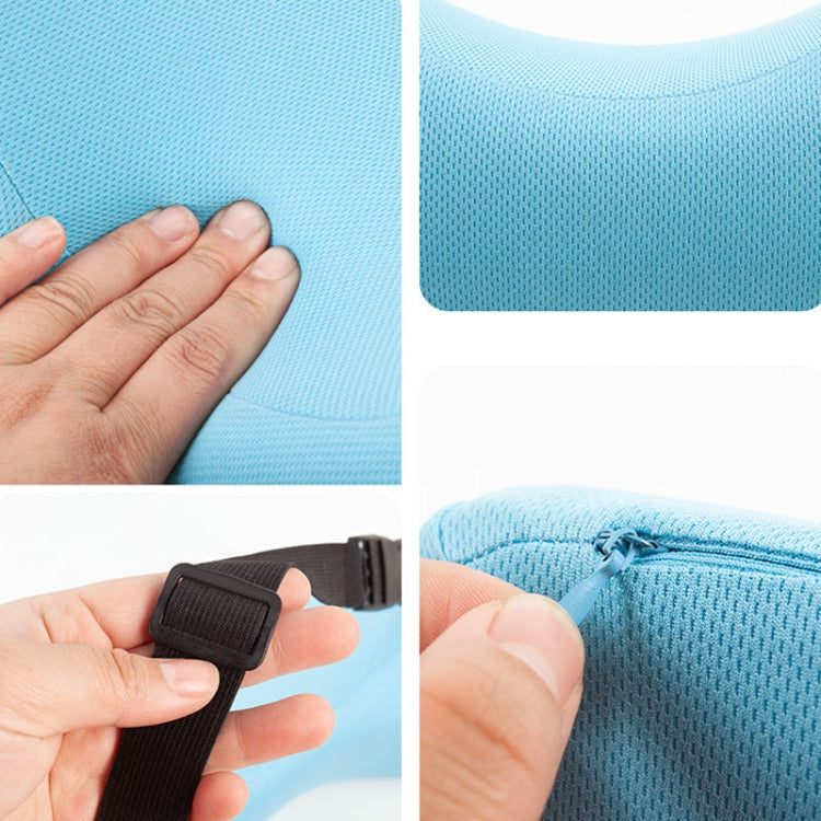 Car U-shaped Neck Pillow Soft Headrest Children Car Seat Side Sleeping Pillow(Sky Blue) by buy2fix