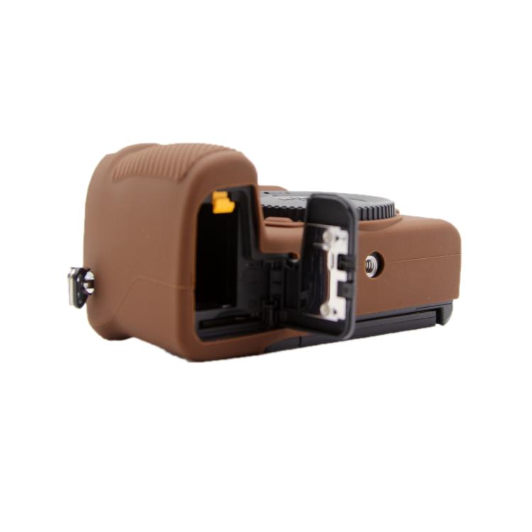 For Nikon Z50II Smooth Surface Camera Protective Silicone Case(Brown) - Protective Case by buy2fix | Online Shopping UK | buy2fix