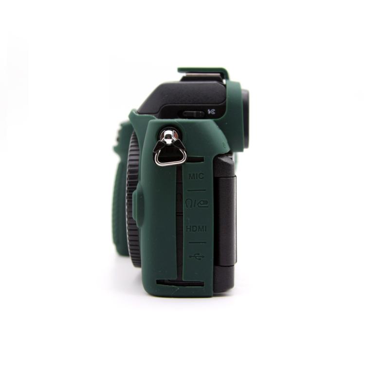 For Nikon Z50II Smooth Surface Camera Protective Silicone Case(Dark Green) - Protective Case by buy2fix | Online Shopping UK | buy2fix