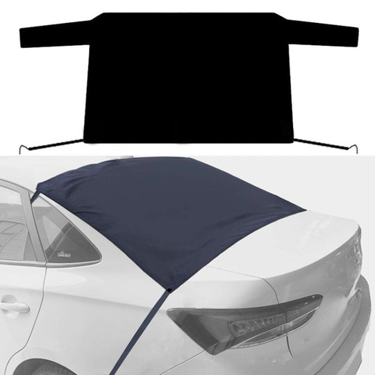 Automobile Silver Coated Cloth Sunshade Snow Shield, Style: Rear Rubber Band