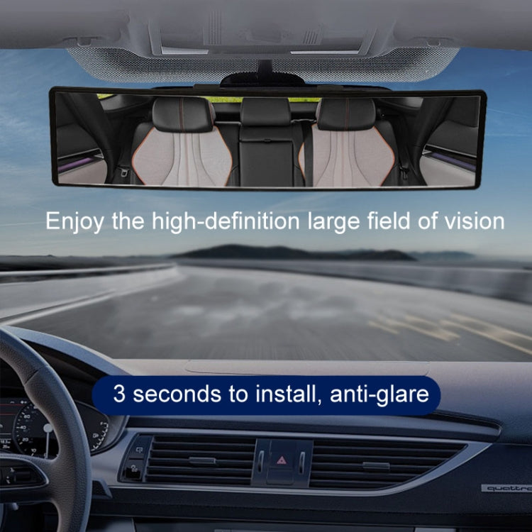 Car Rearview Mirror Snap-on HD Anti-fog Anti-dazzle Wide Angle Curved Mirror, Size: 28.5x7cm by buy2fix