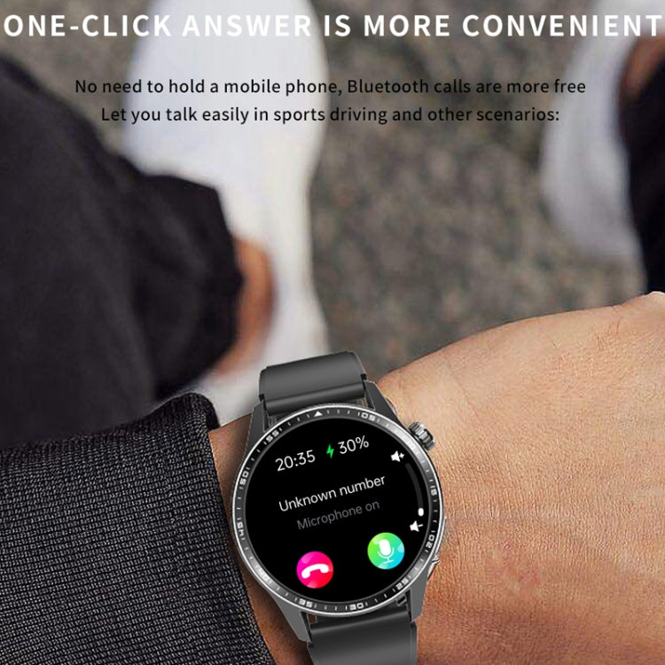 F400 1.55 Inch Screen Smart Watch Support ECG/ Blood Oxygen / Blood Sugar / 150+ Sports Mode, Color: Black 3-Beads Steel by buy2fix