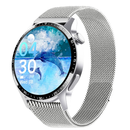 F207 Smart Watch 1.35-Inch Narrow Edge Screen Supports Bluetooth Calls / 24H Health Monitoring / 150+ Sports Modes, Color: Silver Milan by buy2fix