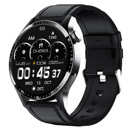 F207 Smart Watch 1.35-Inch Narrow Edge Screen Supports Bluetooth Calls / 24H Health Monitoring / 150+ Sports Modes, Color: Black Leather by buy2fix