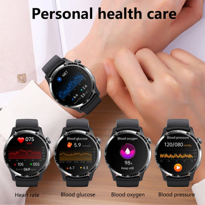 F207 Smart Watch 1.35-Inch Narrow Edge Screen Supports Bluetooth Calls / 24H Health Monitoring / 150+ Sports Modes, Color: Black Milan by buy2fix