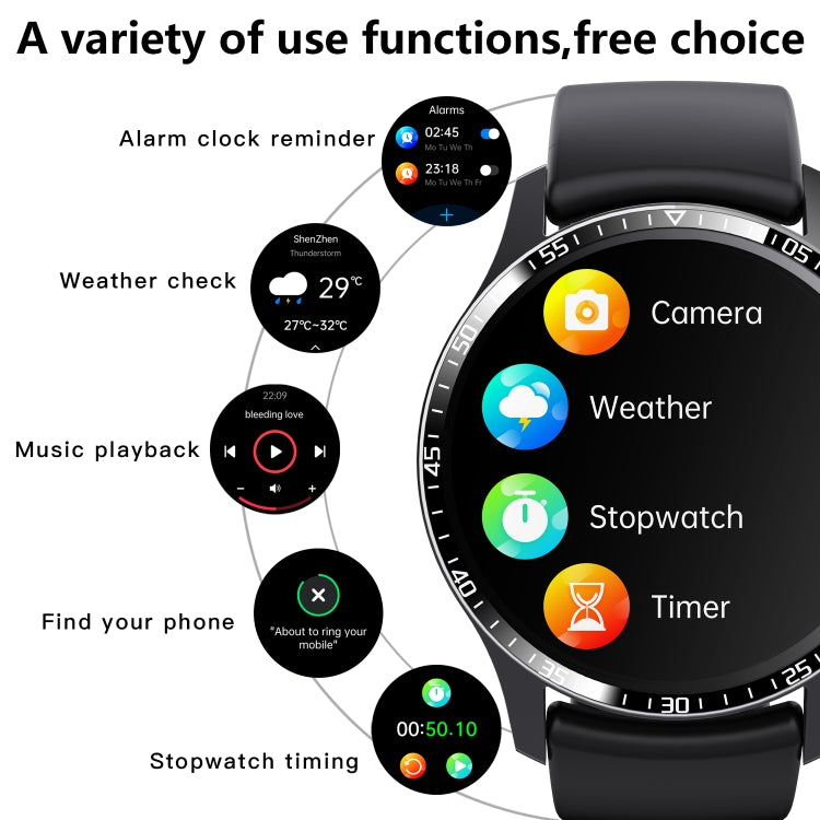 F207 Smart Watch 1.35-Inch Narrow Edge Screen Supports Bluetooth Calls / 24H Health Monitoring / 150+ Sports Modes, Color: Silver Milan by buy2fix