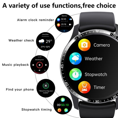 F207 Smart Watch 1.35-Inch Narrow Edge Screen Supports Bluetooth Calls / 24H Health Monitoring / 150+ Sports Modes, Color: Silver Milan by buy2fix