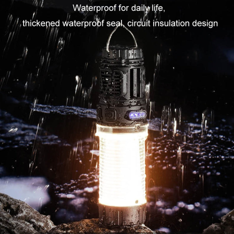 3 in 1 LED Mosquito Repellent Camping Light Magnetic Outdoor Tent Light(W8122 Black) by buy2fix