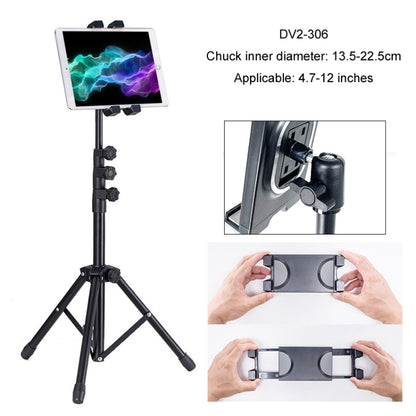 1.6m Adjustable Tablet Stand Floor-Standing Retractable Mobile Phone Tripod, Model: 306(With Cloth Bag) - Lazy Bracket by buy2fix | Online Shopping UK | buy2fix