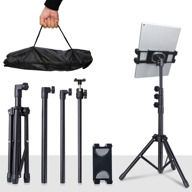 1.6m Adjustable Tablet Stand Floor-Standing Retractable Mobile Phone Tripod, Model: 316(With Cloth Bag) - Lazy Bracket by buy2fix | Online Shopping UK | buy2fix