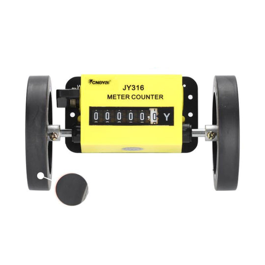 CNGyai High-Precision Mechanical Meter/Yard Counter For Roller-Type Textile Machines, Specification: JY316 Yard Counter 6 Digits