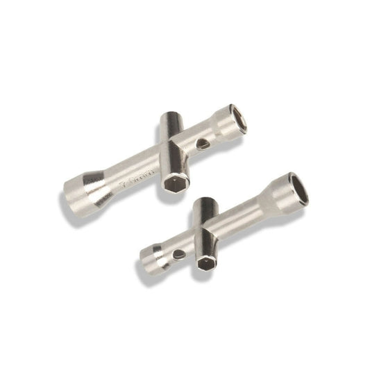 2pcs 3D Printer Cross Wrench Mini Socket M2/M2.5/M3/M4 Screw Nut Tool by buy2fix