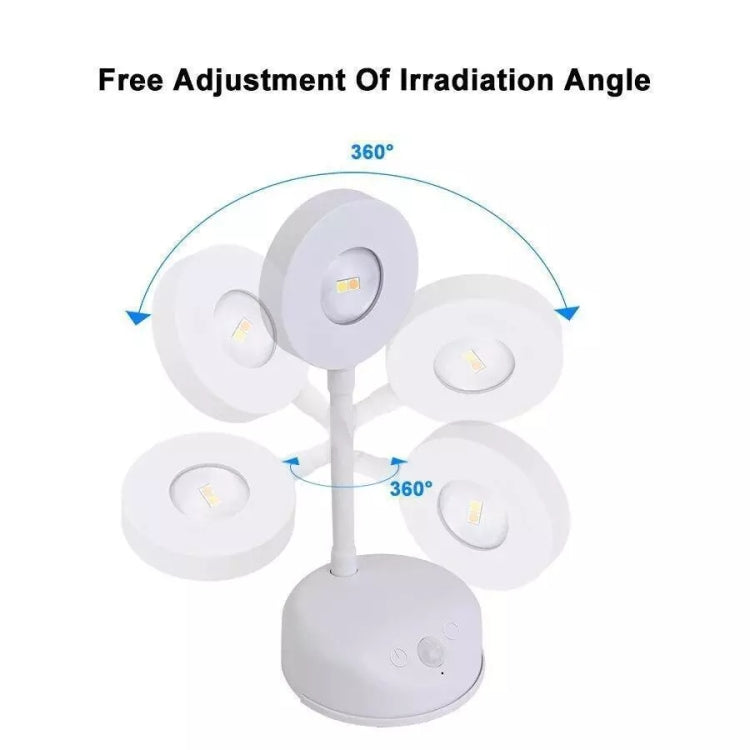 Rechargeable LED Motion Sensor Wireless Spotlight Dimmable Picture Light 1200mAH(Black) - Sensor LED Lights by buy2fix | Online Shopping UK | buy2fix
