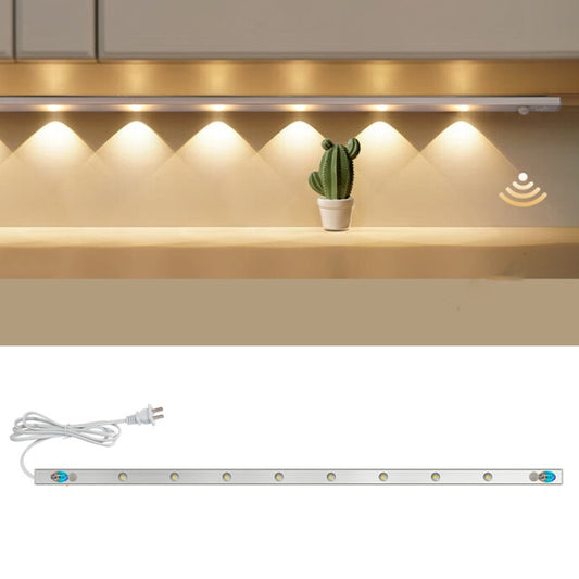220V CN Plug Motion Sensor Wardrobe Cabinet Lamp LED Light Bar, Spec: Warm White 70cm - Sensor LED Lights by buy2fix | Online Shopping UK | buy2fix